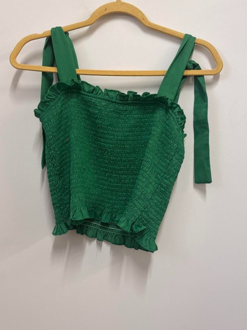 Women's Green Crop-top